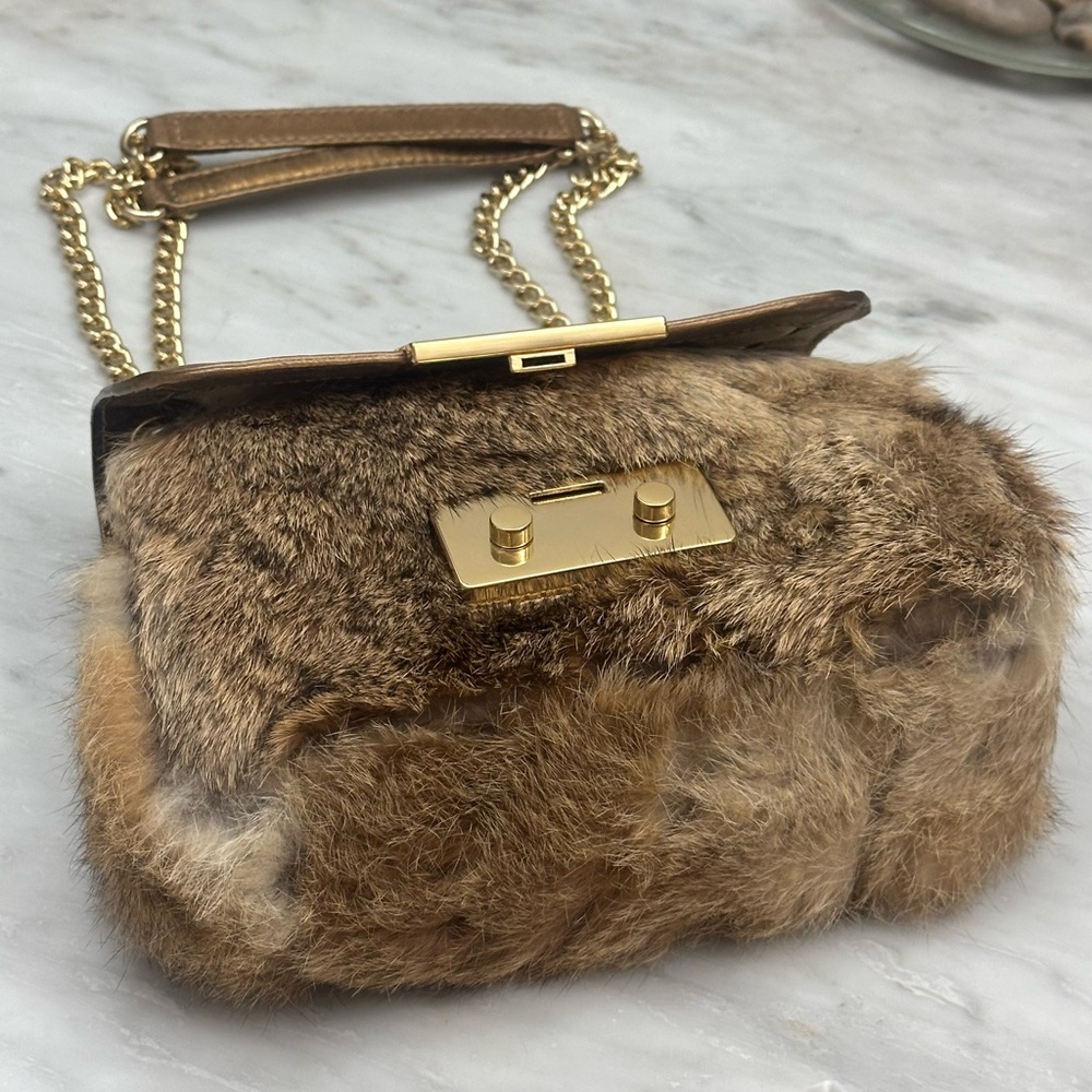 Michael Kors Rabbit Fur Purse - Picture 2 of 15